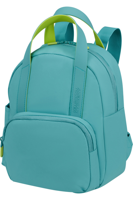 American Tourister PUFFYPOP Batoh S Tyrkysová Dusty Turquoise