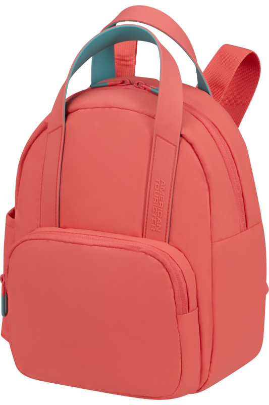 American Tourister PUFFYPOP Batoh S Růžová Sunset Coral