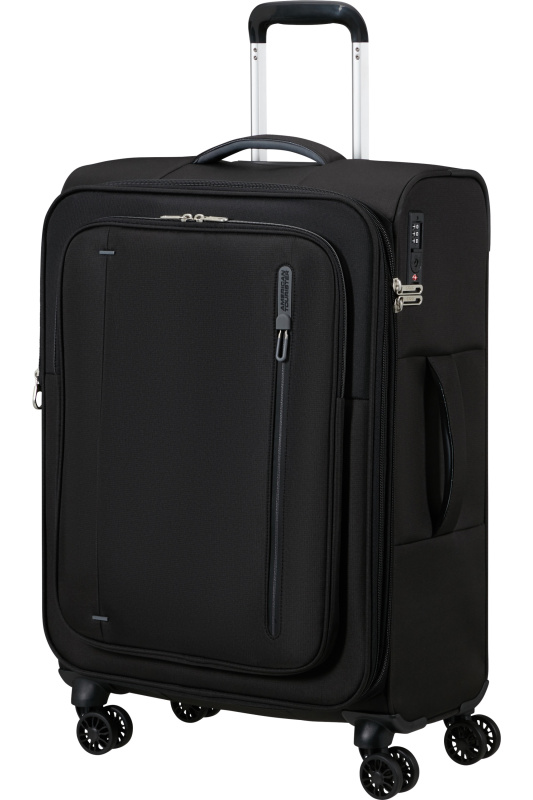 American Tourister CLOUDRIDER Spinner 67cm Černá Rozšiřitelný