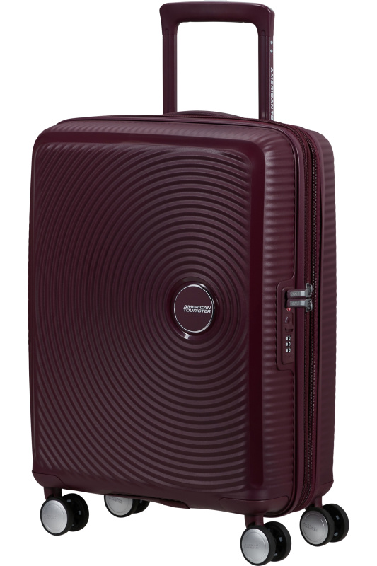 American Tourister Soundbox 55cm Vínová Wild Cherry rozšiřitelný