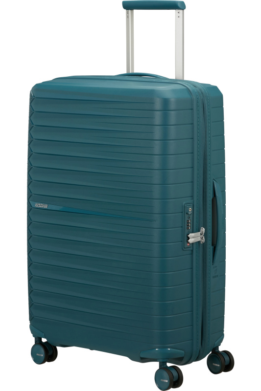 American Tourister FastForward Spinner 68m Modrá Totally Teal rozšiřitelný
