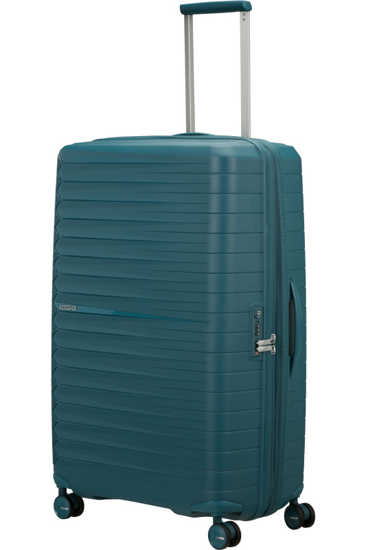 American Tourister FastForward Spinner 78cm Modrá Totally Teal rozšiřitelný