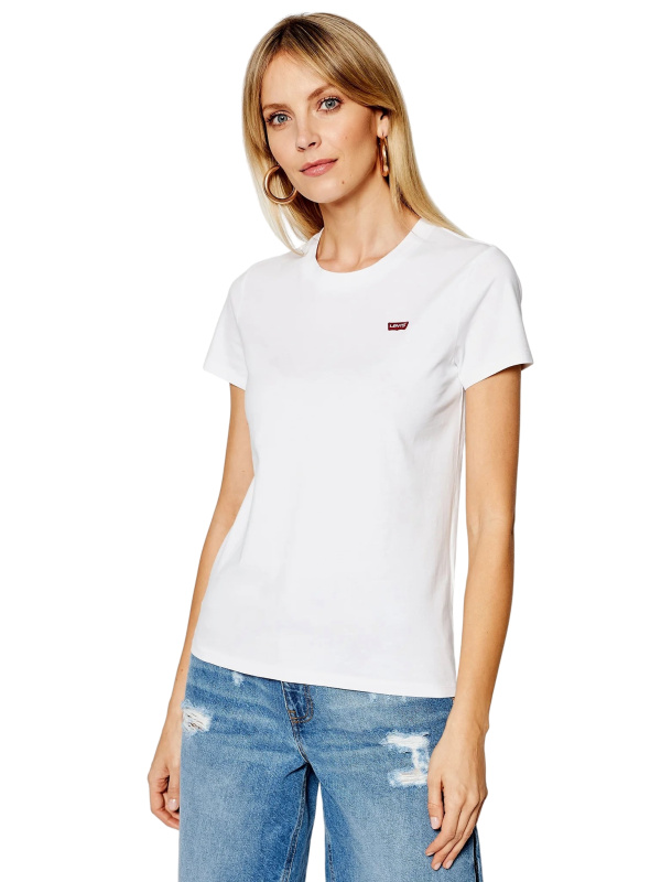 Dámské tričko k.r. LEVI'S bílé-S