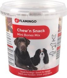 Flamingo Pamlsky mini mix tvar kost pro psy 500g