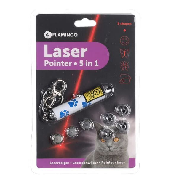 Flamingo Pet Products NV Hračka cat Laser 5 v 1