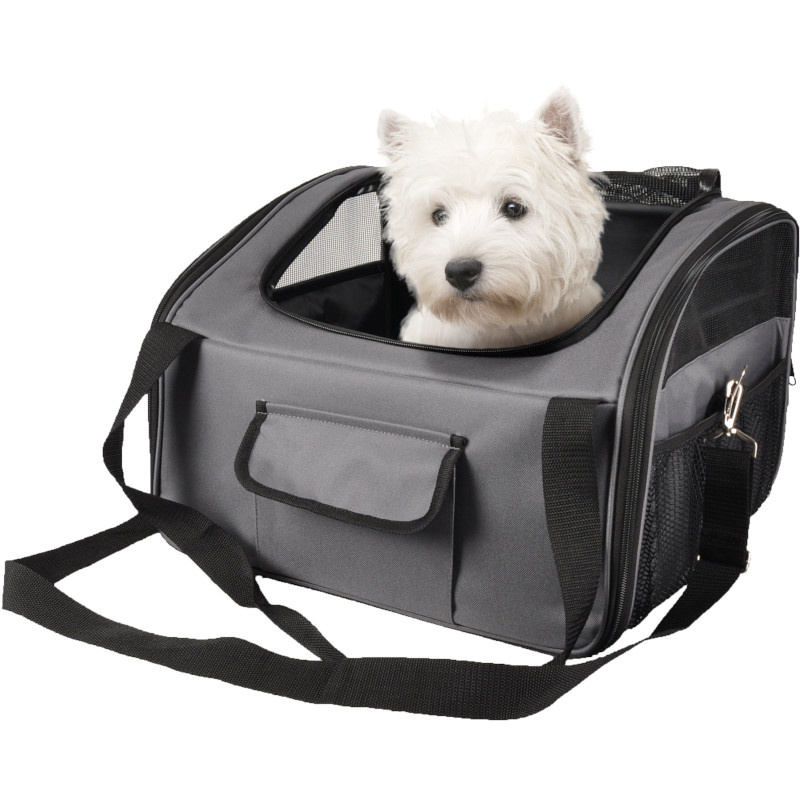 Autosedačka pro psy Ida šedá 44x34 Flamingo 1 ks