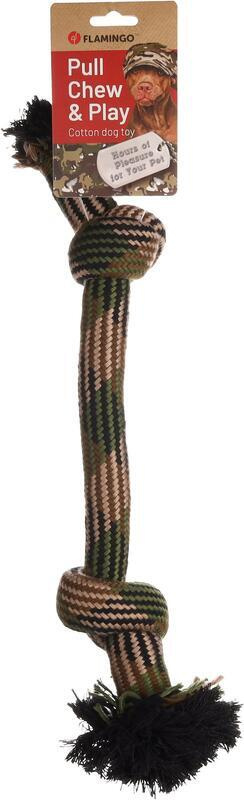 Flamingo Joe Hračka pro psy Lano maskáčové 47 cm