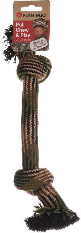 Flamingo Joe Hračka pro psy Lano maskáčové 35 cm