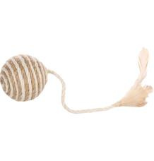 Flamingo Frits Hračka pro kočky Míček s jutou 6 cm
