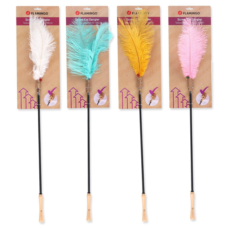 Hračka Flamingo Bliss šidítko teleskopické mix barev 61-186cm