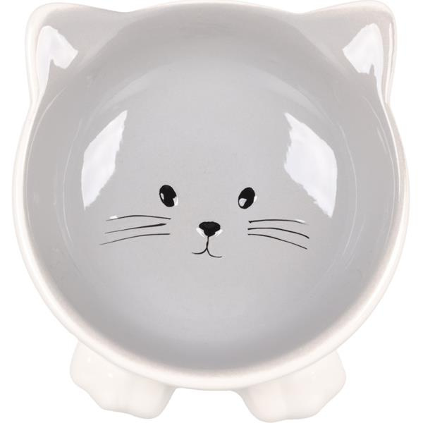 Flamingo Puzi Miska pro kočky Šedá 125ml