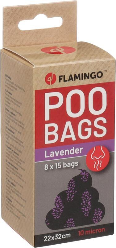 Flamingo Basic Scent Sáčky s levandulovou vůní na exkrementy 8x15 ks