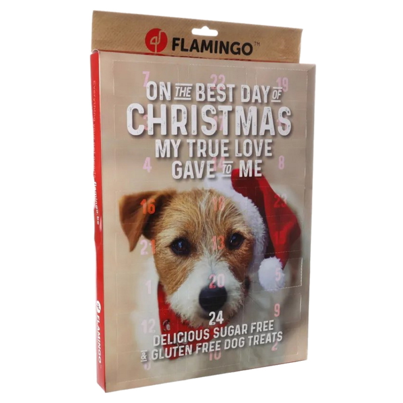 FLAMINGO ADVENTNÍ KALENDÁŘ S PAMLSKY PRO PSY