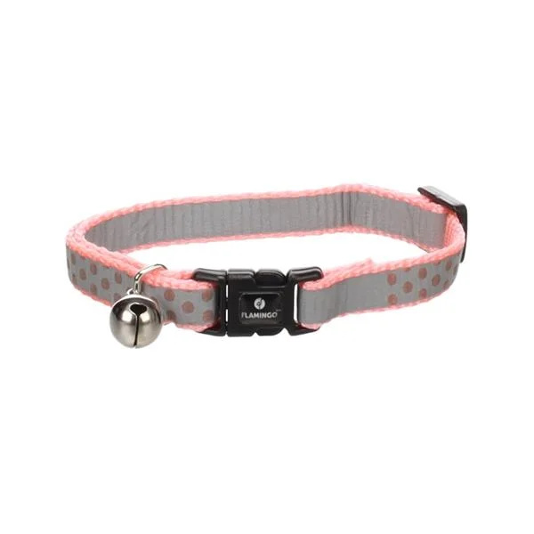 Obojek cat Minx 20-34 cm růžový Flamingo