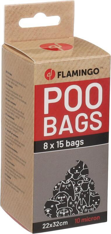 Flamingo Basic Heady Sáčky na exkrementy černé 8x15 ks