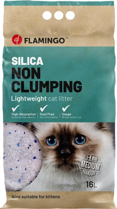 Flamingo Silica Podestýlka pro kočky 16 l
