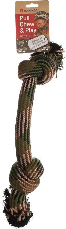 Flamingo Joe Hračka pro psy Lano maskáčové 53 cm
