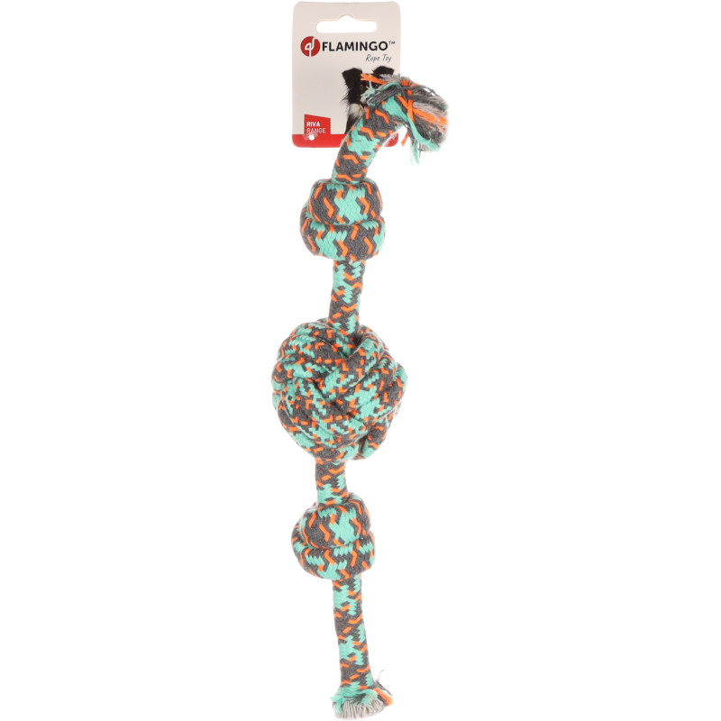 Hračka bavl. Riva 2uzle+míček zelená Flamingo 1ks/36cm