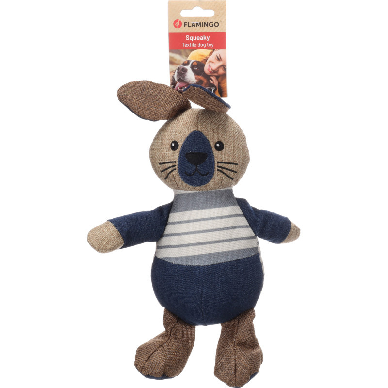 Hračka plyš Jiji králík 22cm modrý Flamingo 1ks/22cm