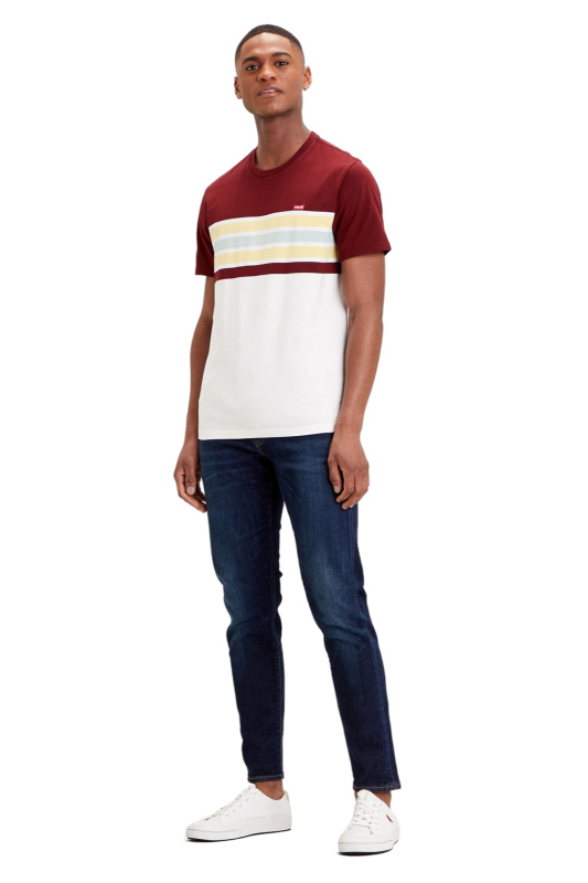 Pánské džíny LEVI'S 512 tmavě modré-seprané-30/30