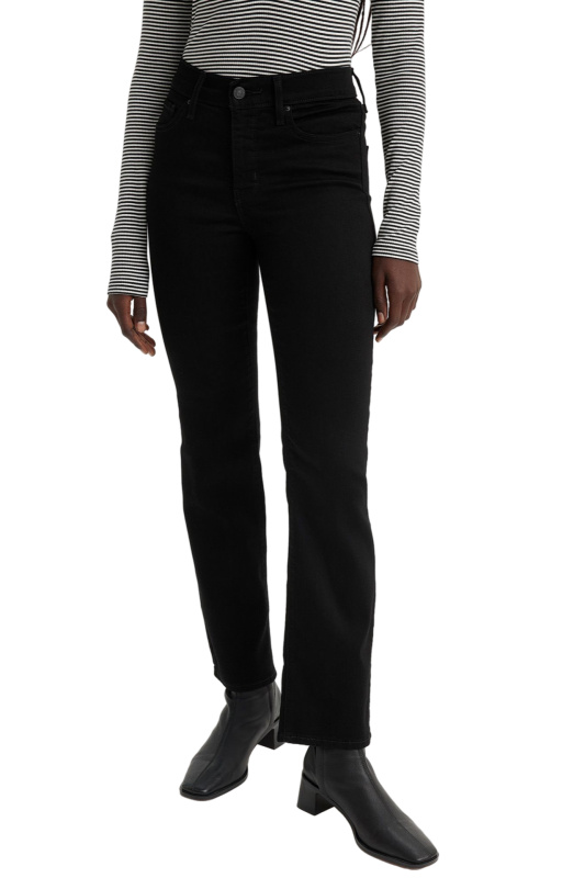 Dámské džíny LEVI'S 314 straight černé - 32/30