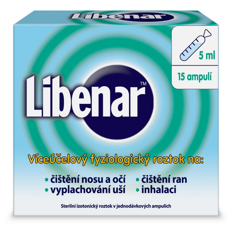 Libenar víceúčelový fyziologický roztok 15x5ml