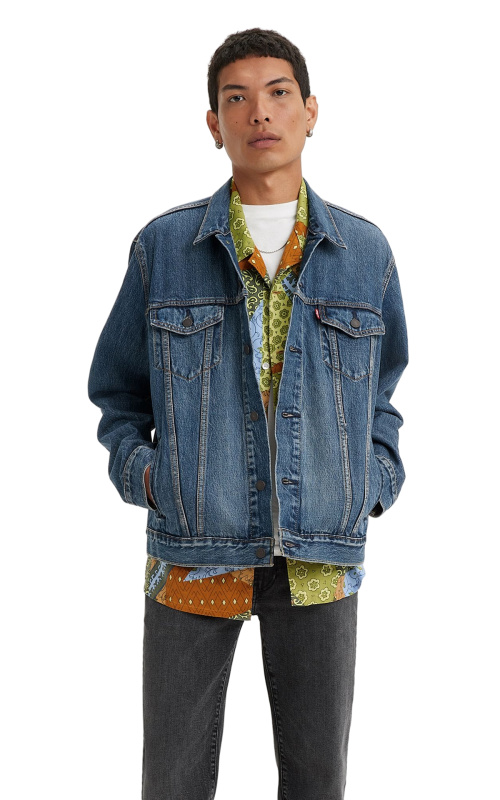 Pánská džínová bunda LEVI'S modrá-XXL