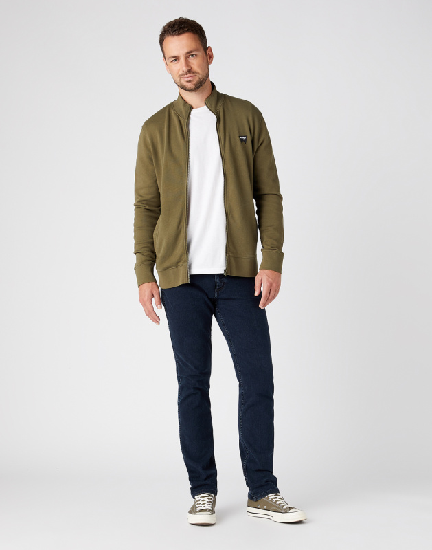 Pánské džíny WRANGLER Greensboro tmavě modré-seprané-33/32