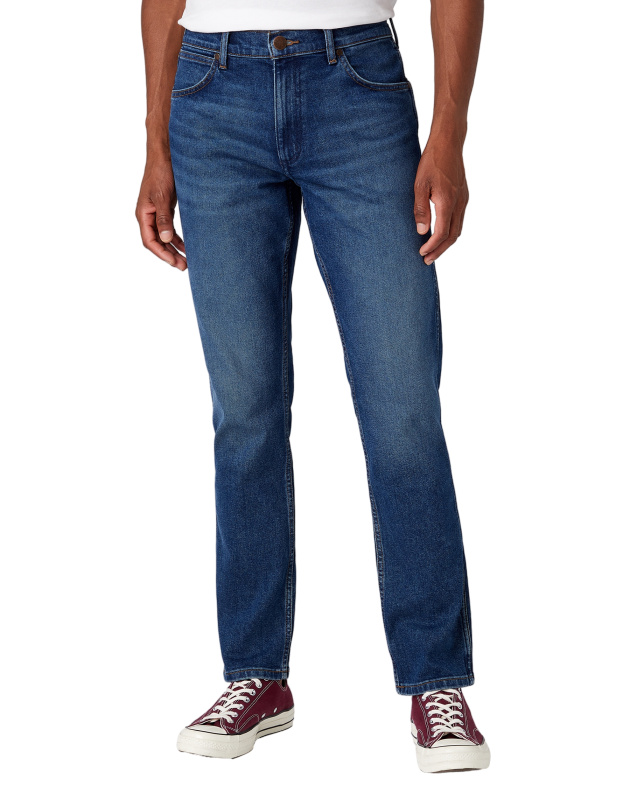 Pánské džíny WRANGLER Greensboro klasicky modré - seprané-38/34