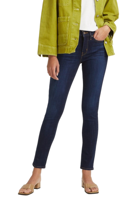 Dámské džíny LEVI'S 311 skinny tmavě modré-seprané - 31/28