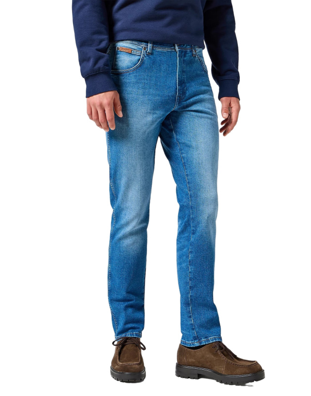 Pánské džíny WRANGLER Texas klasicky modré-seprané--38/34