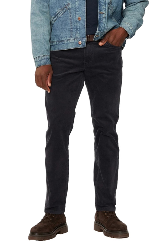Pánské manšestrové kalhoty WRANGLER Greensboro modré-32/34