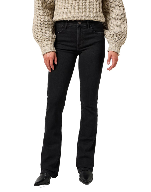 Dámské džíny WRANGLER Bootcut černé-27/32