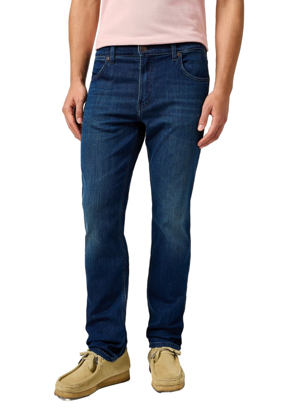 Pánské džíny WRANGLER Greensboro tmavě modré-seprané-32/30