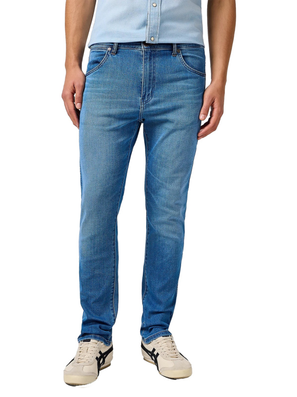 Pánské džíny WRANGLER Larston klasicky modré-seprané-38/30