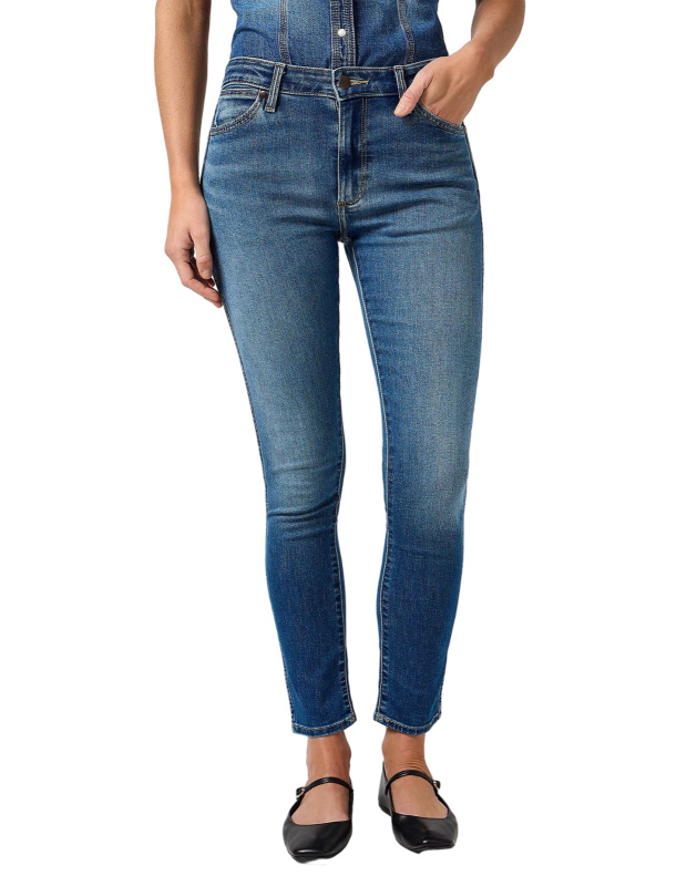 Dámské džíny WRANGLER Sienna Klasicky modré-seprané-26/30