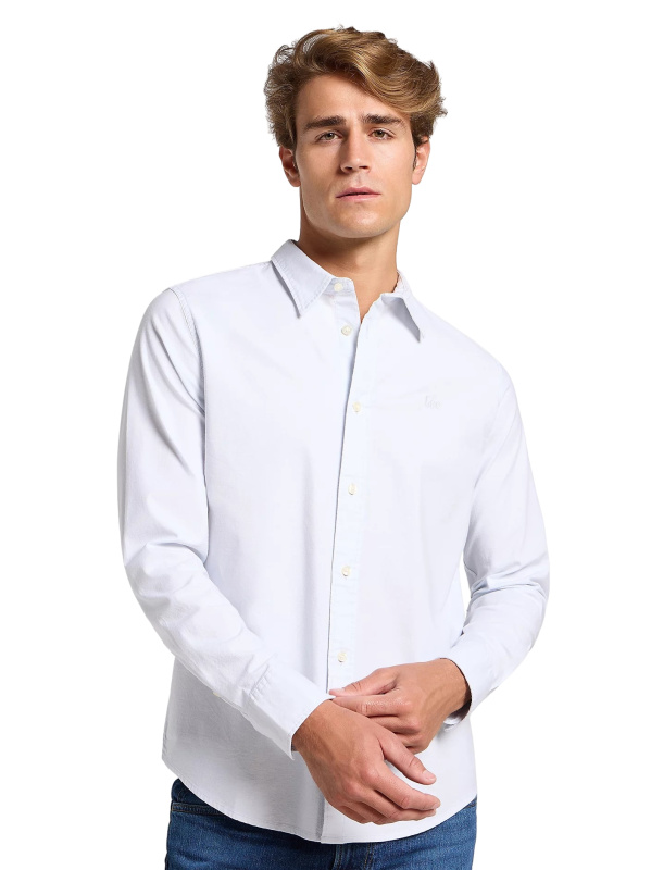 Pánská košile d.r. LEE Patch Shirt bílá-M