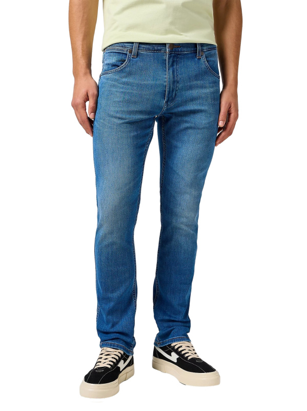 Pánské džíny WRANGLER Greensboro klasicky modré-seprané-29/32