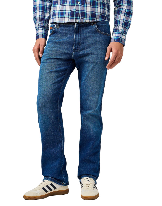 Pánské džíny WRANGLER Texas klasicky modré-seprané-42/32
