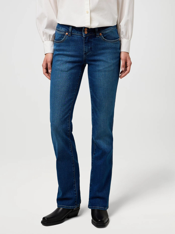 Dámské džíny WRANGLER Low Rise tmavě modré-seprané - 31/32