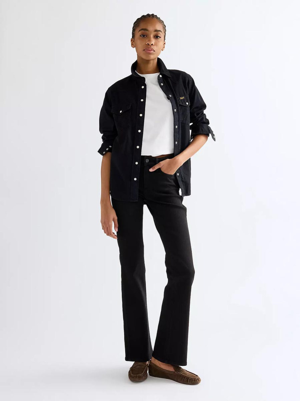 Dámské džíny WRANGLER DALLAS RETRO BLACK 112388304 Velikost: 27/32