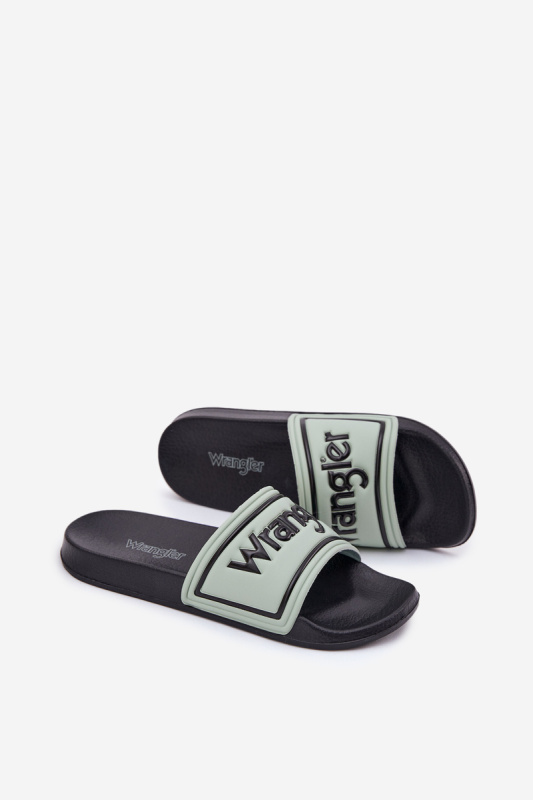 Pánské Pantofle WRANGLER AVERELL SLIDER MEN LOW 20251042.52D Světle Zelené 44