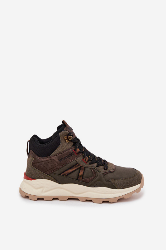 Pánské turistické boty WRANGLER WEST MEN MID 20253027 tmavozelené 41