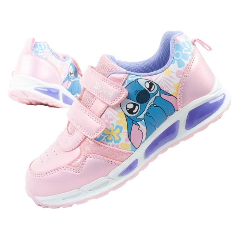 Leomil Stitch dětská sportovní obuv tenisky lehké suchý zip LED 28