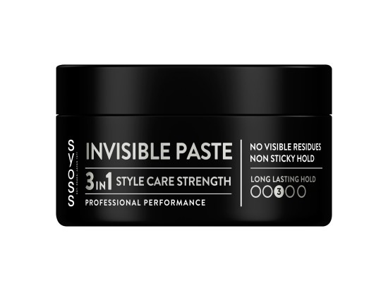 Syoss Invisible Hold transparentní stylingová pasta pro středně silnou fixaci 100 ml