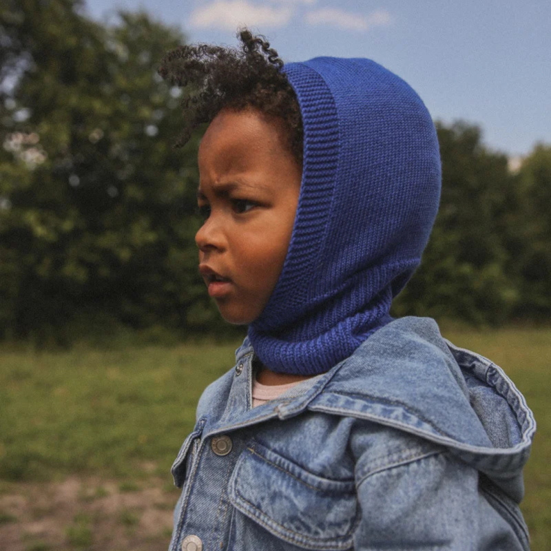 HVID Kukla Balaclava Eddy - COBALT BLUE Velikost: 1-3Y