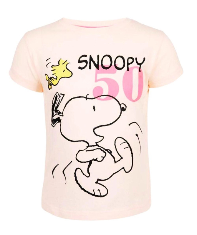 Dívčí tričko Snoopy – Růžová – varianta 3