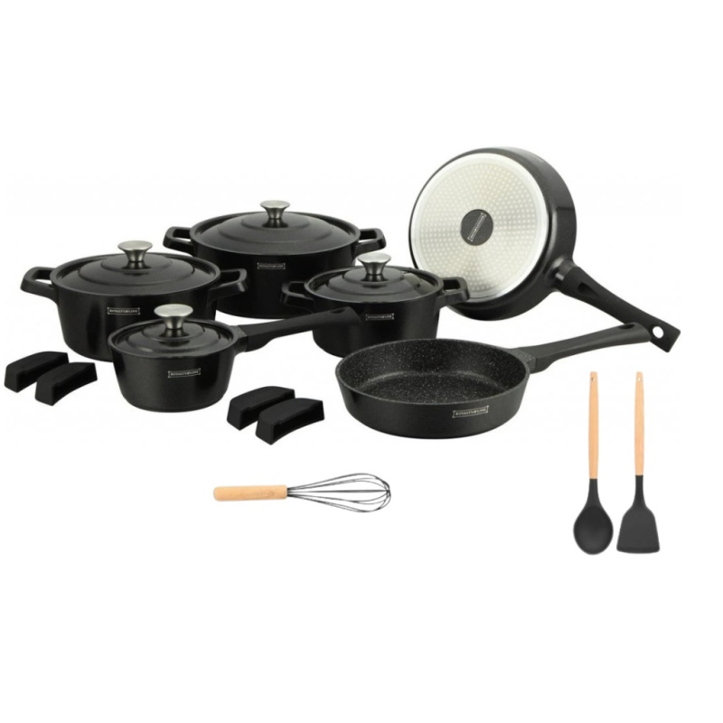 Royalty Sada nádobí 17 ks, černá