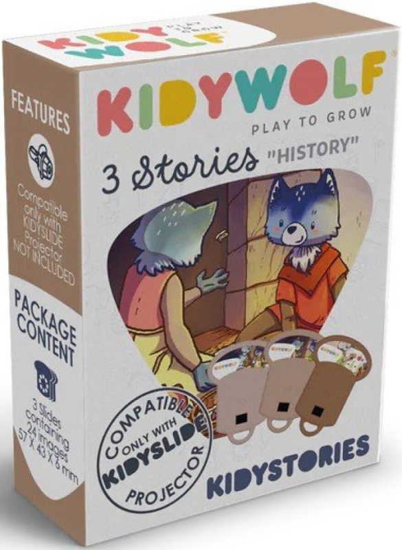 Kidywolf - Sada 3 disků do promítačky Kidyslide - Příběhy o cestování časem