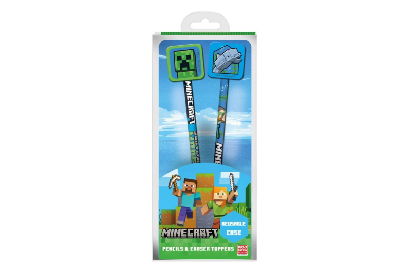 Sada tužek MINECRAFT s toppery, 2 ks